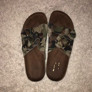 Camo Cork Sandals